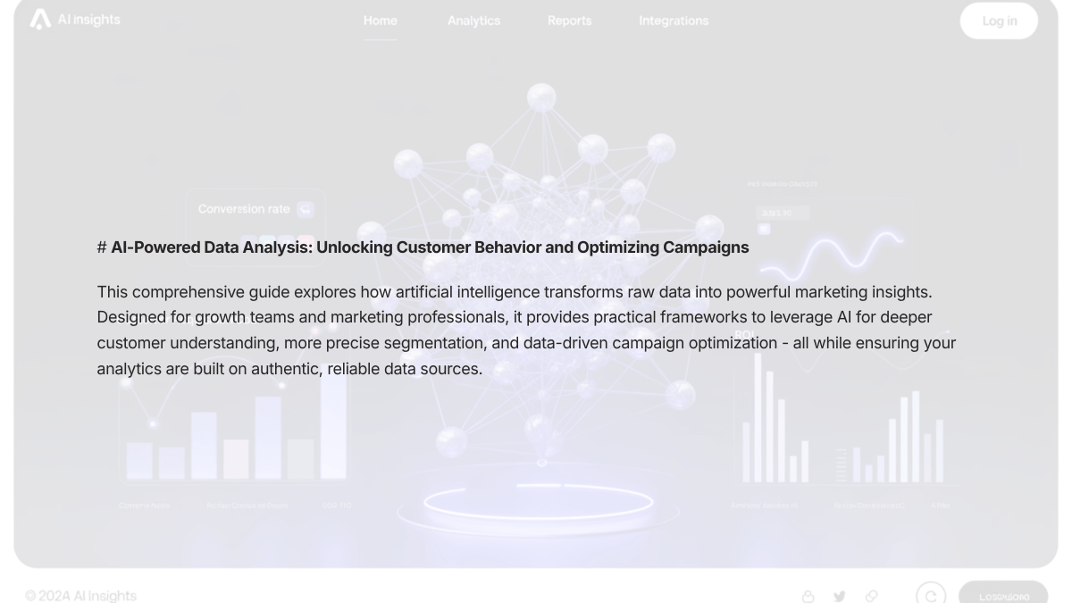 AI Powered Data Analysis - Unlocking Customer Behavior and Optimizing Campaigns - kitoo.store