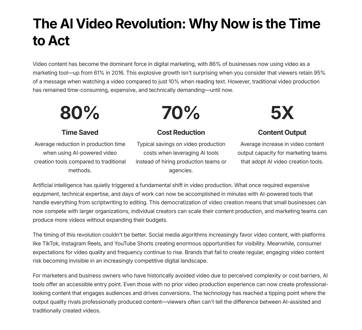 AI Powered Video Creation From Script to Edit in Minutes - kitoo.store